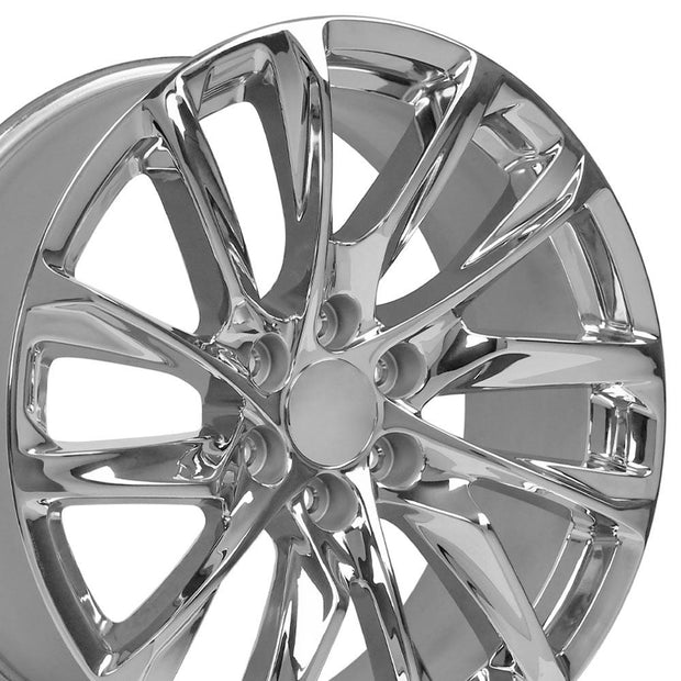 OE Wheels 22" Replica CA90 fits Cadillac Escalade 22x9 Chrome - CA90-22090-6550-28C