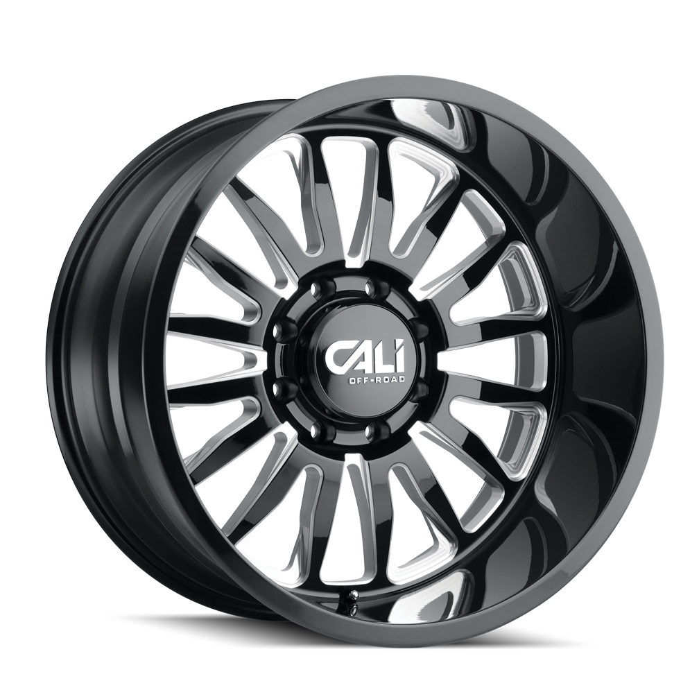 CALI OFF-ROAD SUMMIT 9110 GLOSS BLACK/MILLED SPOKES 24X14 6-135 -76MM 87.1MM