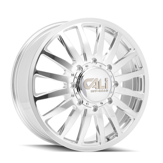 CALI OFF-ROAD SUMMIT DUALLY FRONT 9110 POLISHED/MILLED SPOKES 22X8.25 8-165.1 115MM 121.3MM