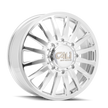 CALI OFF-ROAD SUMMIT DUALLY FRONT 9110 POLISHED/MILLED SPOKES 20X8.25 8-200 115MM 142MM