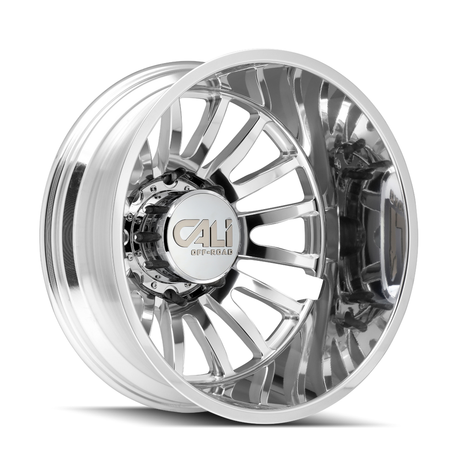 CALI OFF-ROAD SUMMIT DUALLY REAR LIFTED 9110 POLISHED/MILLED SPOKES 22X8.25 8-165.1 -232MM 121.3MM