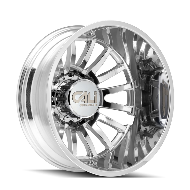 CALI OFF-ROAD SUMMIT DUALLY REAR 9110 POLISHED/MILLED SPOKES 22X8.25 8-165.1 -192MM 121.3MM