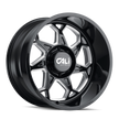 CALI OFF-ROAD SEVENFOLD 9111 GLOSS BLACK/MILLED SPOKES 20X12 6-139.7 -51MM 106MM