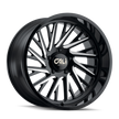 CALI PURGE 9114 GLOSS BLACK/MILLED 20X10 6-139.7 -25MM 106MM