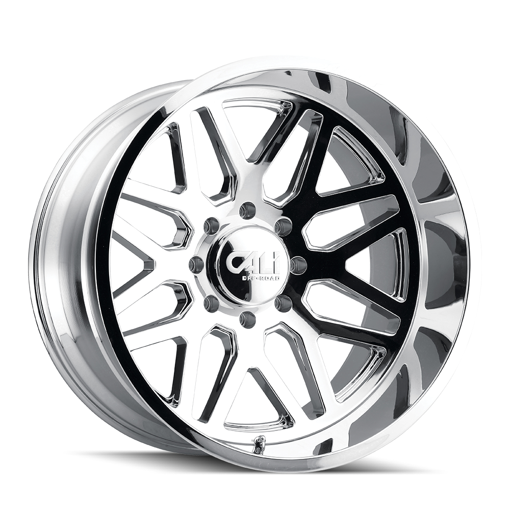 CALI INVADER 9115 CHROME 24X14 6-135 -76MM 87.1MM
