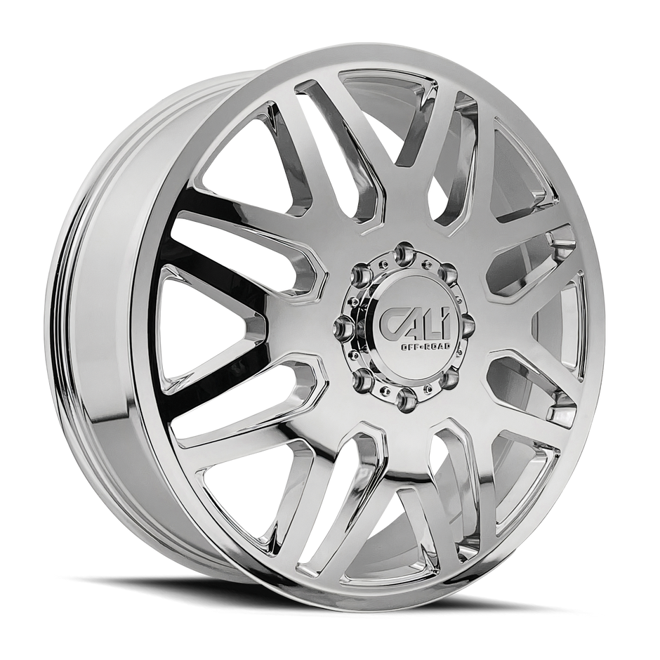 CALI INVADER DUALLY 9115D CHROME 22X8.25 8-210 115MM 154.2MM