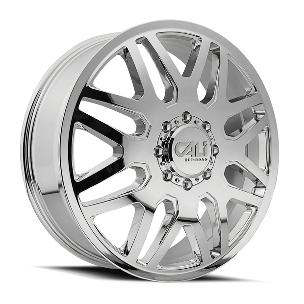 CALI INVADER DUALLY 9115D CHROME 24X8.25 8-200 -232MM 142MM