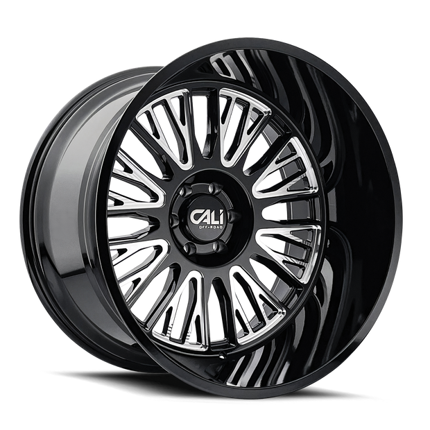 Cali Off-Road Vertex 9116 Black Milled 24x14 8-165.1 -76mm 125.2mm - 9116-24481BM