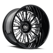 CALI VERTEX 9116 BLACK MILLED 24X14 8-170 -76MM 125.2MM