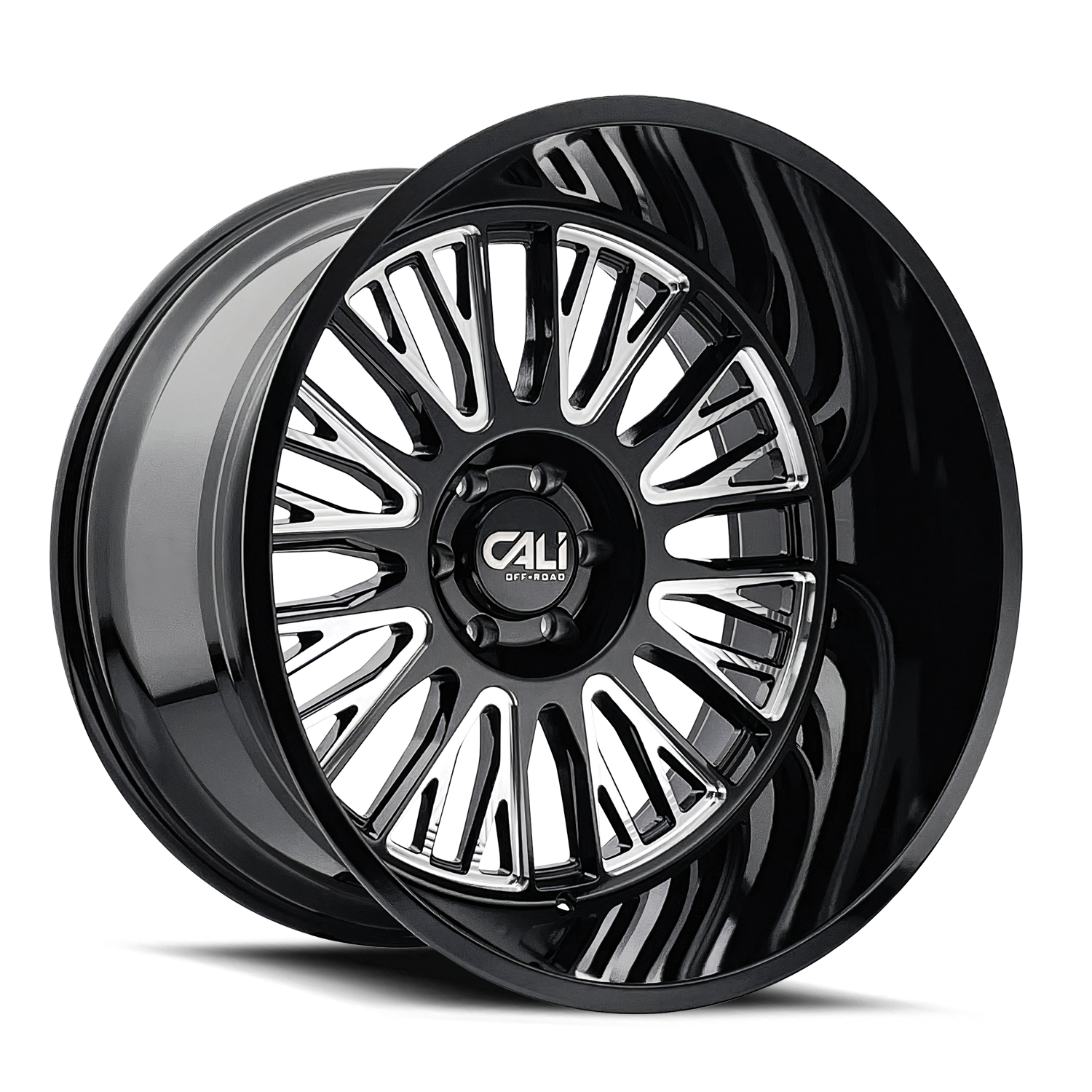CALI VERTEX 9116 BLACK MILLED 22X12 8-170 -44MM 125.2MM