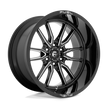 Fuel 1PC D761 Clash 22x12 6x139.7 G-BLK MILL - D76122208447