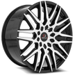 Cavallo CLV-24 22x9.5 5x115/5x120 ET 15 (Gloss Black & Machined) - CLV-2422955115120+15BM