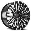 Cavallo CLV-28 22x9.5 5x115/5x120 ET 15 (Gloss Black & Machined) - CLV-2822955115120+15BM