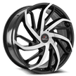 Cavallo CLV-29 24x9 6x135/6x139.7 ET 25 (Gloss Black & Machined) - CLV-29249061351397+25BM