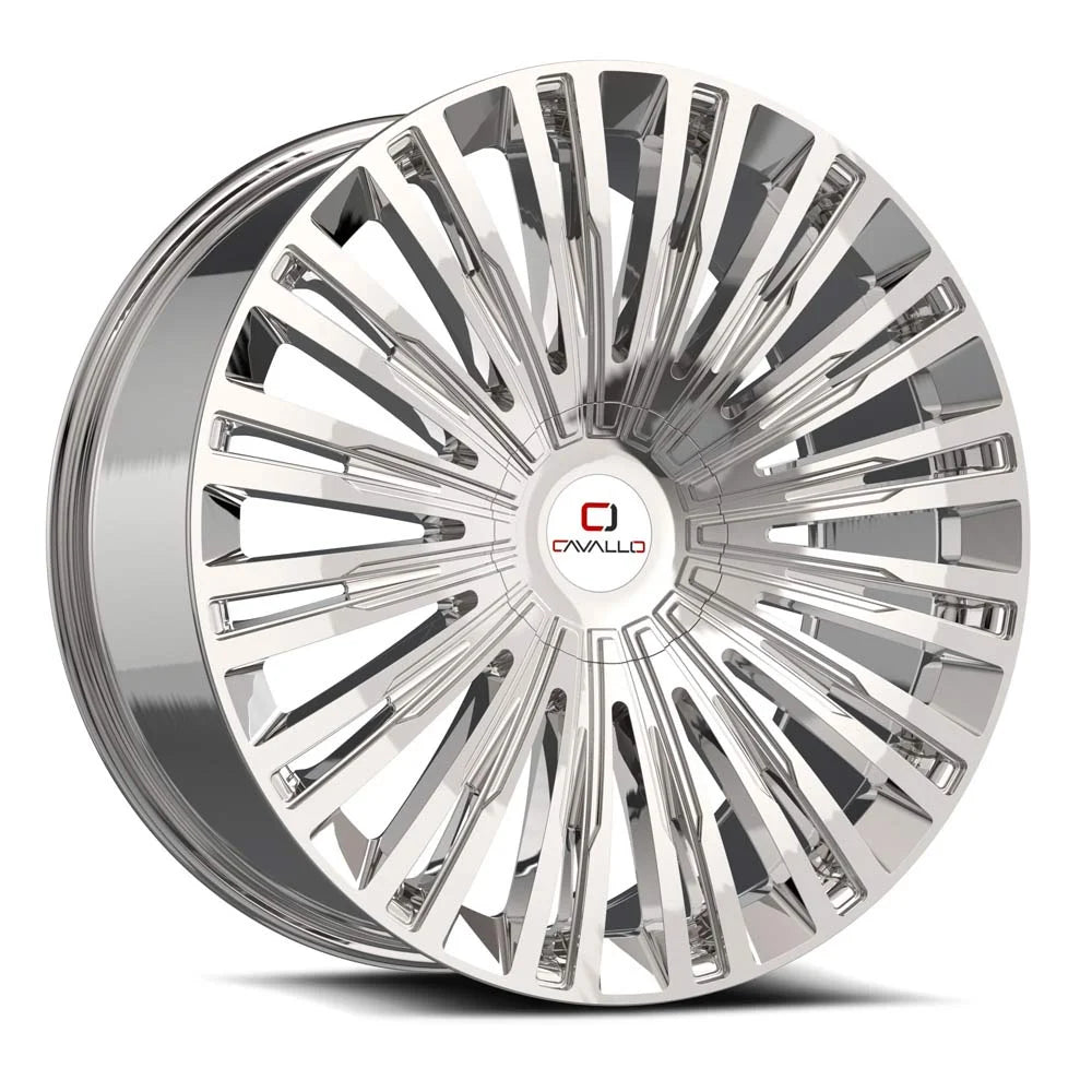 Cavallo CLV-48 24x9 5x115/5x120 ET 34 (Chrome) - CLV-4824905115120+34C