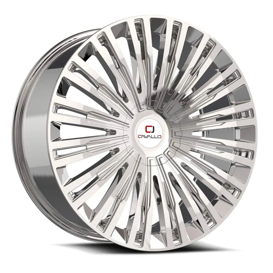 Cavallo CLV-48 24x9 5x115/5x120 ET 34 (Chrome) - CLV-4824905115120+34C