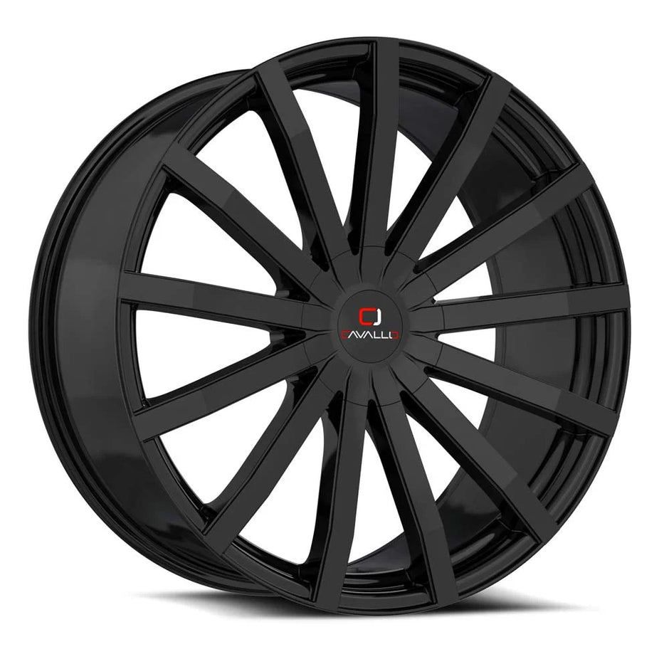 Cavallo CLV-52 22x8.5 5x114.3/5x120 ET 38 (Gloss Black) - CLV-52228551143120+38GB
