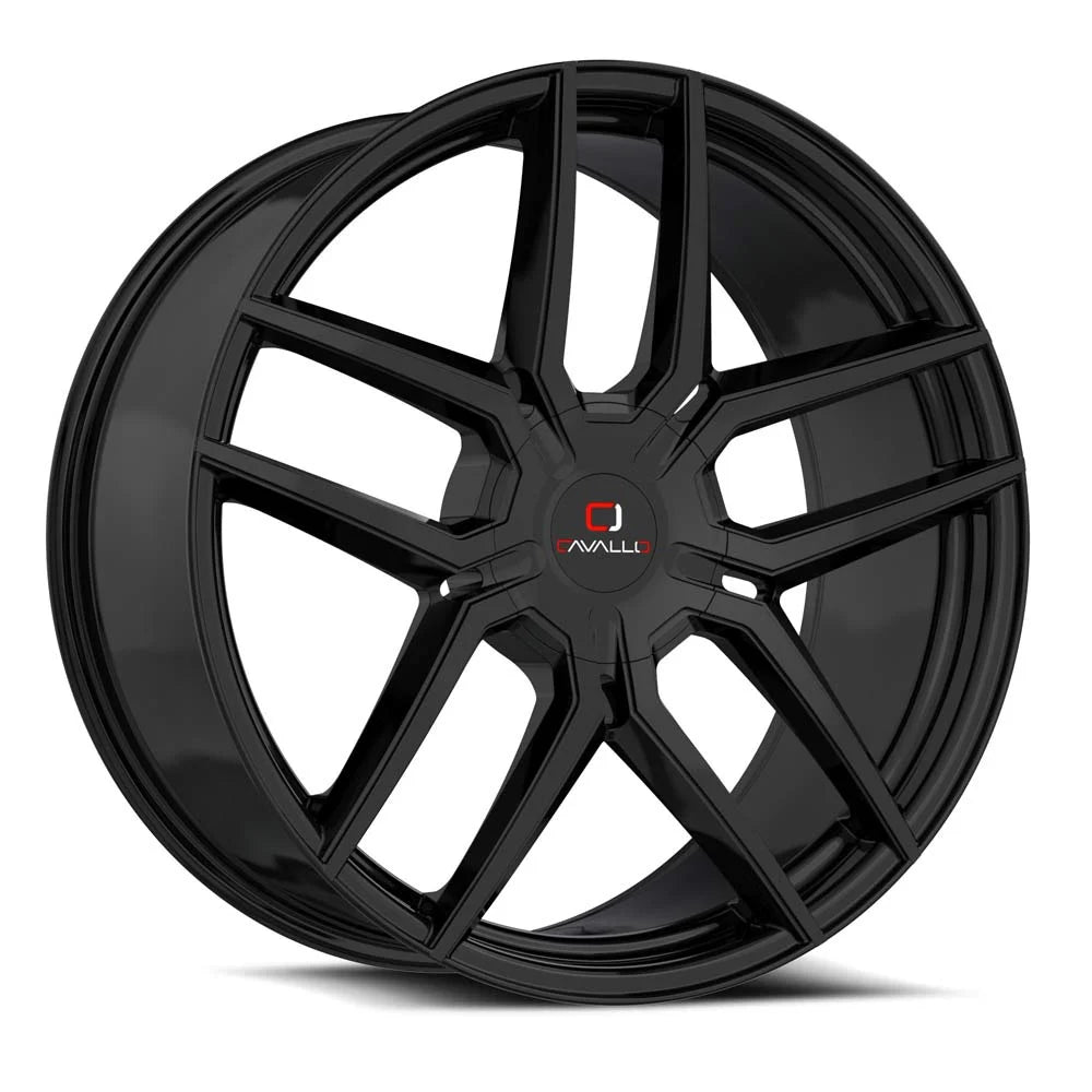 Cavallo CLV-55 22x9.5 6x135/6x139.7 ET 25 (Gloss Black) - CLV-55229561351397+25GB