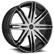 Cavallo CLV-18 22x8.5 5x108 ET 38 (Gloss Black & Machined) - CLV-1822855108+38BM