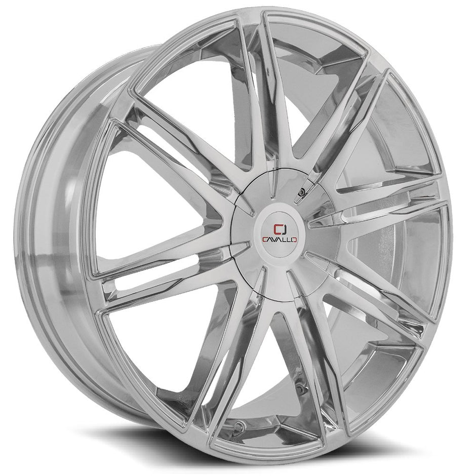 Cavallo CLV-18 24x9 6x135/6x139.7 ET 25 (Chrome) - CLV-18249061351397+25C