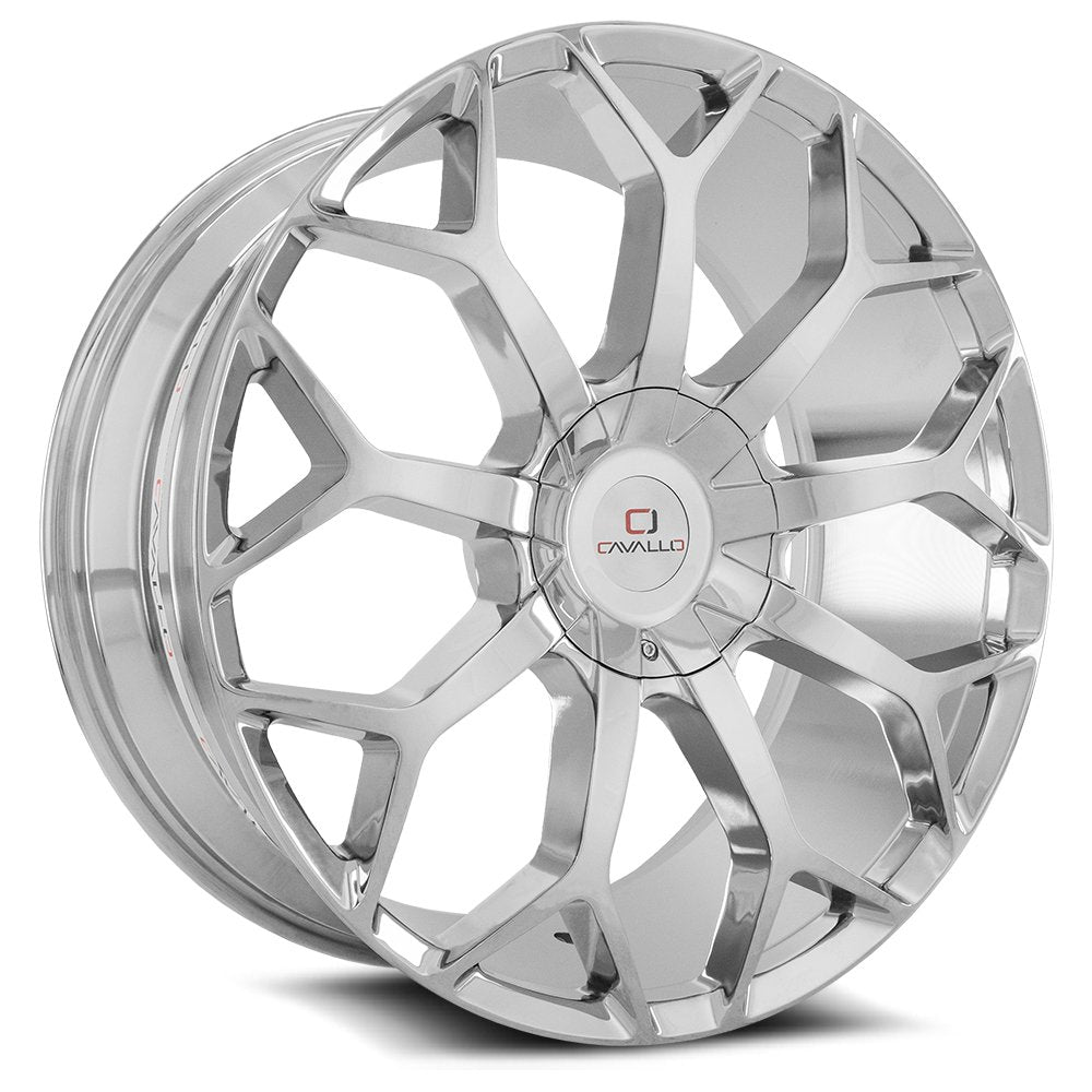 Cavallo CLV-22 22x9.5 6x135/6x139.7 ET 25 (Chrome) - CLV-22229561351397+25C