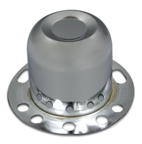 Chrome Derby Hub Cover Closed End 3.25