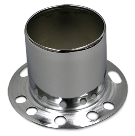 Chrome Derby Hub Cover Open End 3.18