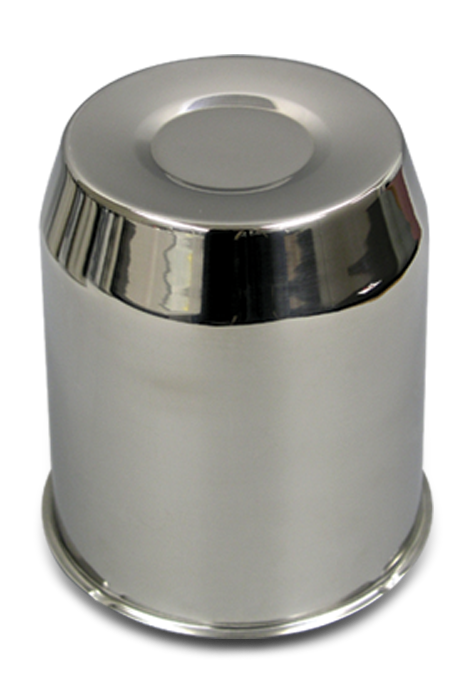 Stainless Closed End Push-Thru Hub Cover 5.15