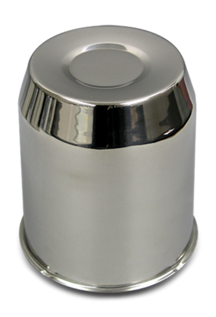 Stainless Closed End Long Push-Thru Hub Cover 5.15" - CO212S