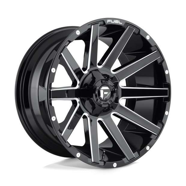 Fuel 1PC D615 Contra 20x10 5x114.3/5x127 GL-BLK-MIL - D61520002647