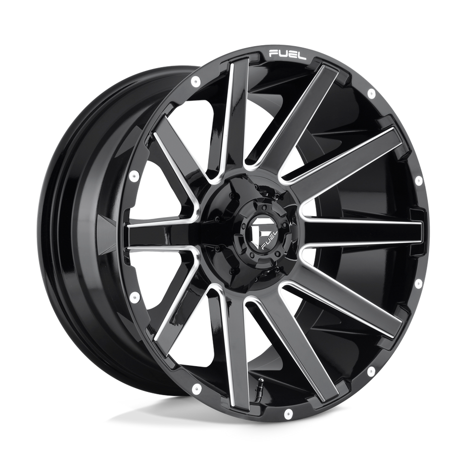 Fuel 1PC D615 Contra 20x10 8x165.1 GL-BLK-MIL - D61520008247