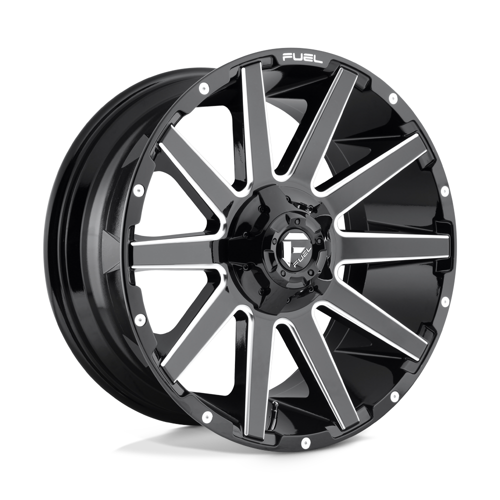 Fuel 1PC D615 Contra 20x9 6x135/6x139.7 GL-BLK-MIL - D61520909857