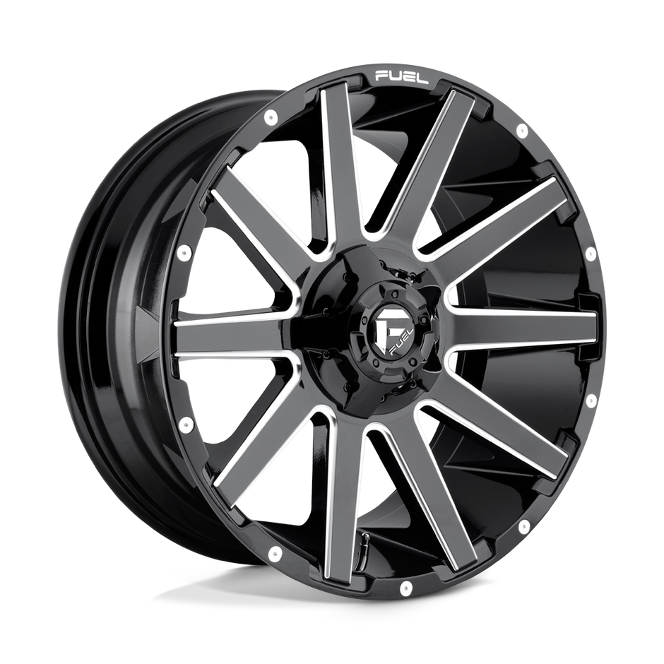 Fuel 1PC D615 Contra 20x9 6x135/6x139.7 GL-BLK-MIL - D61520909857