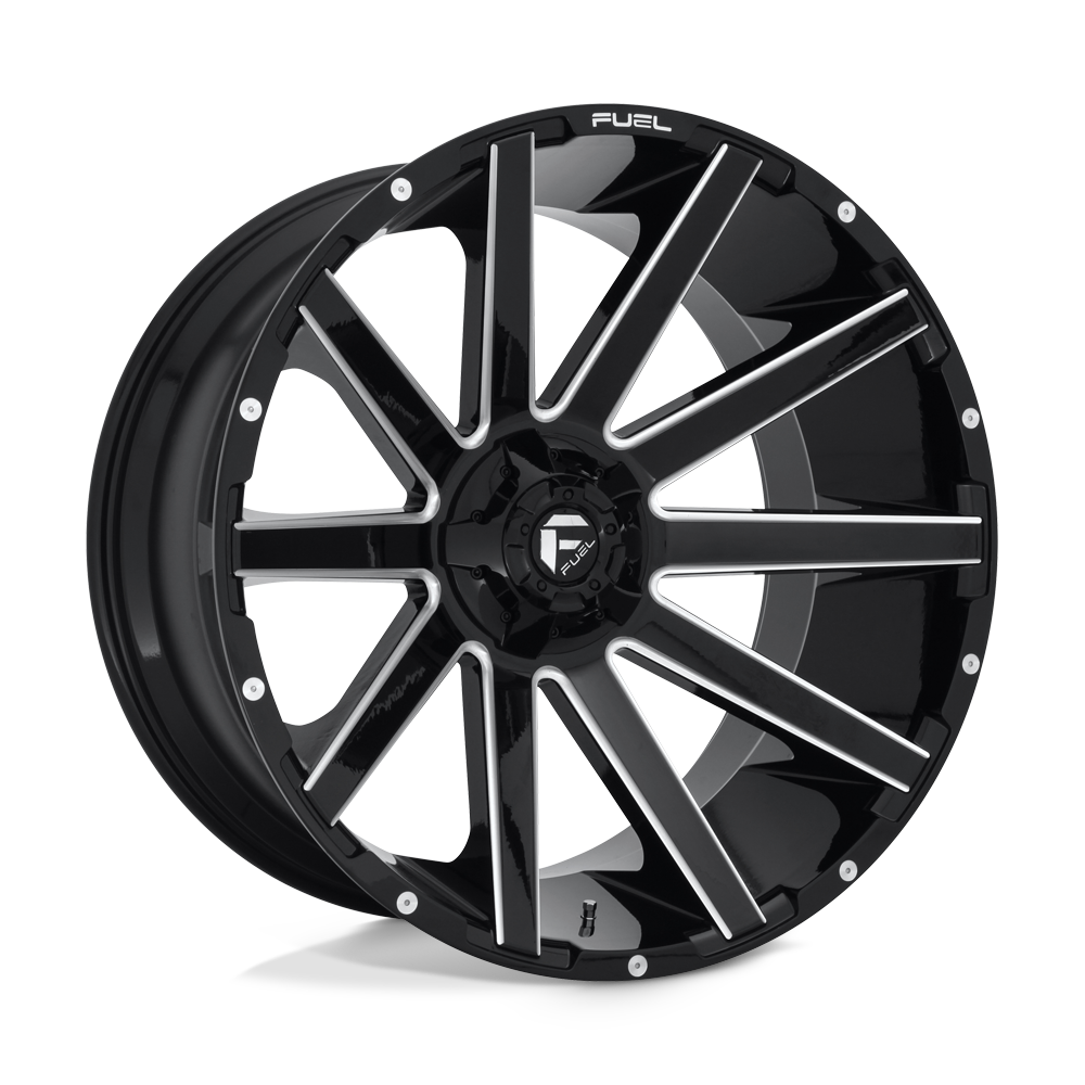Fuel 1PC D615 Contra 24x12 6x135/6x139.7 GL-BLK-MIL - D61524209847