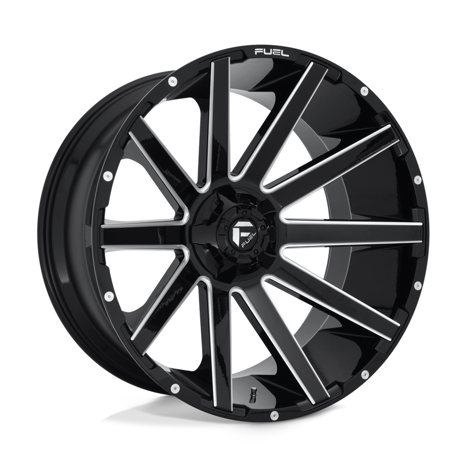 Fuel 1PC D615 Contra 24x12 6x135/6x139.7 GL-BLK-MIL - D61524209847