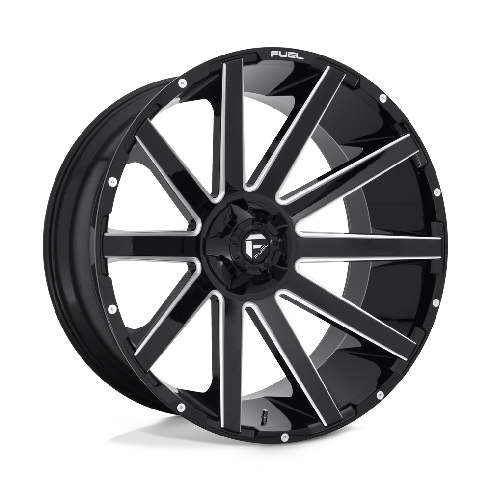 Fuel 1PC D615 Contra 26x12 6x135/6x139.7 GL-BLK-MIL - D61526209847