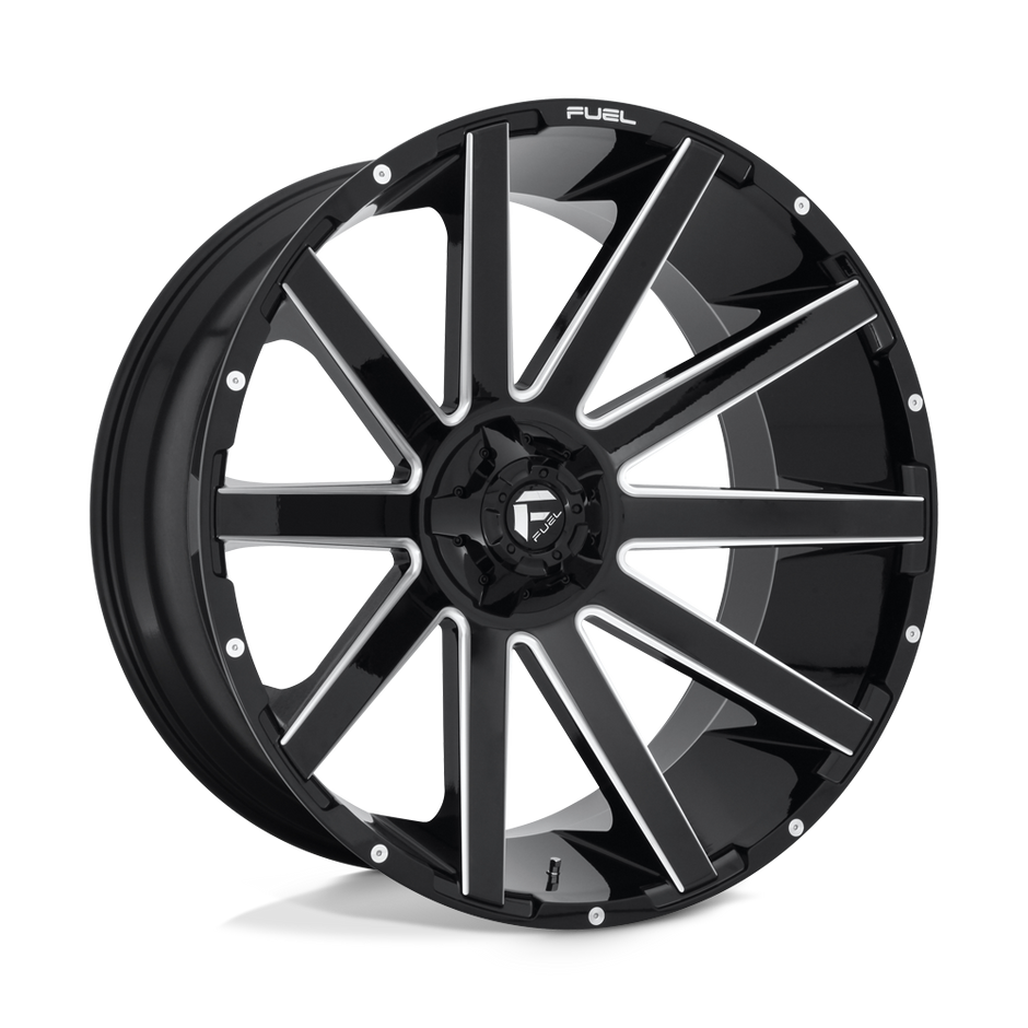 Fuel 1PC D615 Contra 26x12 6x135/6x139.7 GL-BLK-MIL - D61526209847