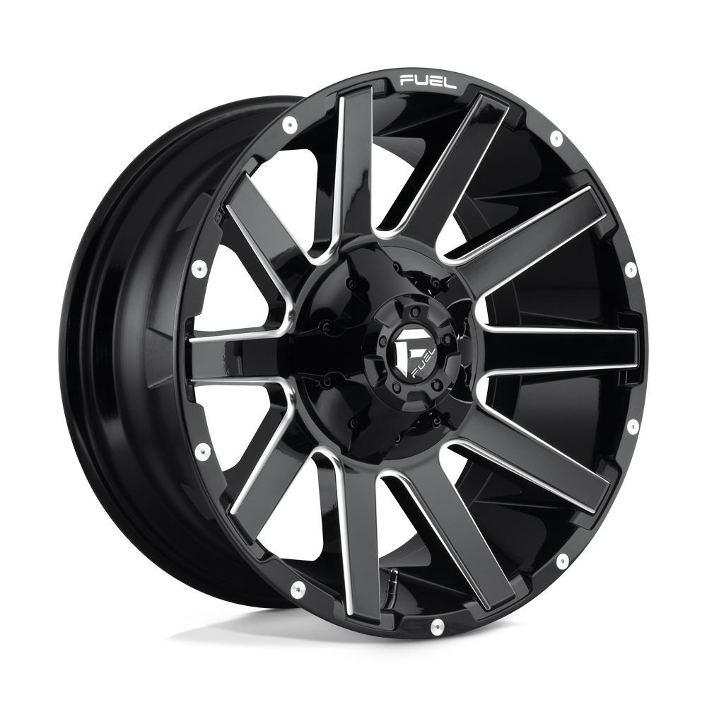 Fuel 1PC D615 Contra 20x9 8x170 GL-BLK-MIL - D61520901750