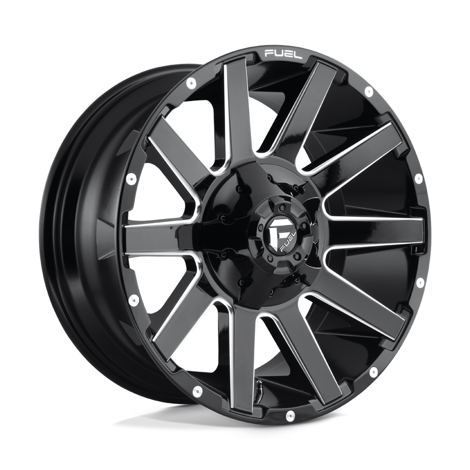 Fuel 1PC D615 Contra 20x9 8x170 GL-BLK-MIL - D61520901757