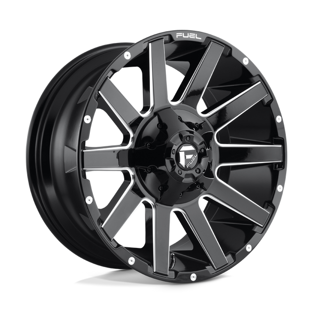 Fuel 1PC D615 Contra 20x9 8x170 GL-BLK-MIL - D61520901757