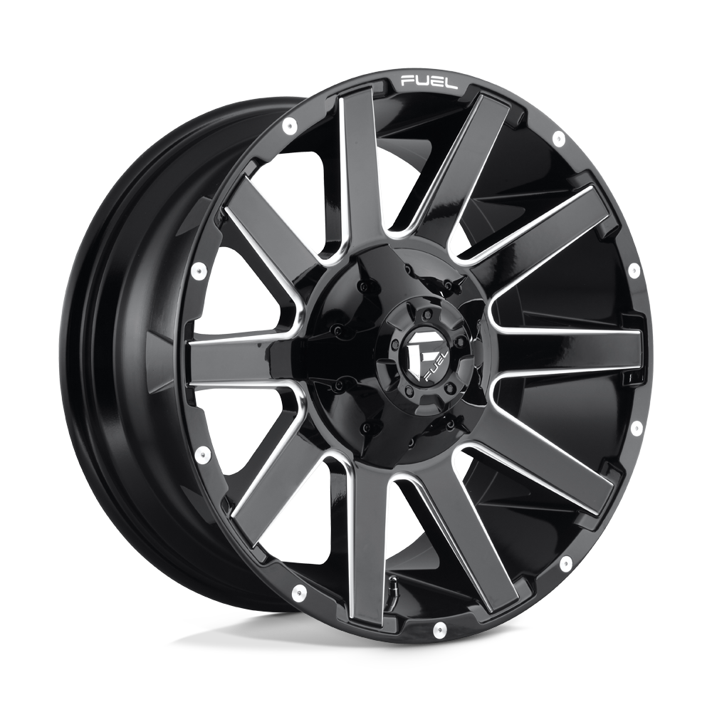 Fuel 1PC D615 Contra 20x9 8x165.1 GL-BLK-MIL - D61520908257