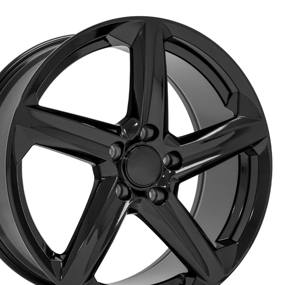 OE Wheels 19" Replica CV02D fits Chevrolet C8 Corvette 19x8.5 Gloss Black - CV02D-19085-5120-52B
