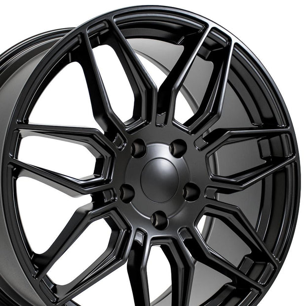 OE Wheels 19" Replica CV03D fits Chevrolet C8 Corvette 19x8.5 Satin Black - CV03D-19085-5120-51B1