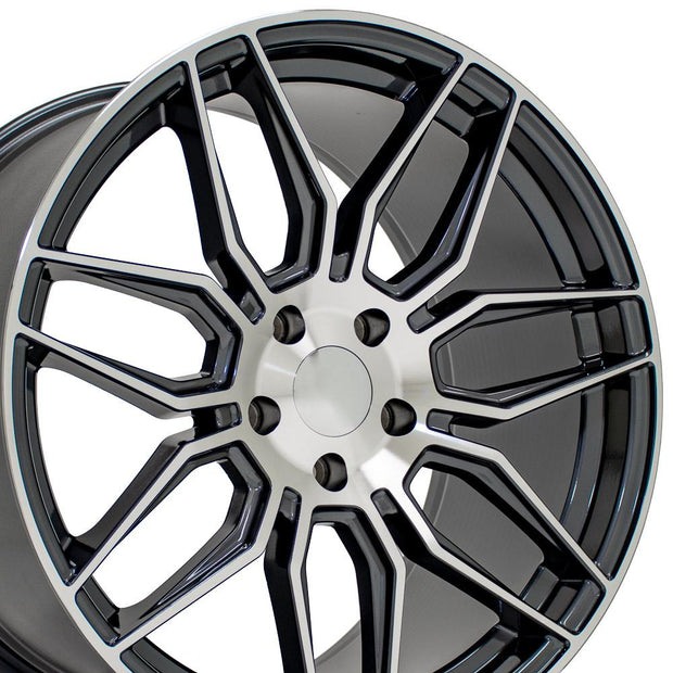 OE Wheels 20" Replica CV03D fits Chevrolet C8 Corvette 20x11 Gunmetal Machined - CV03D-20110-5120-64MG