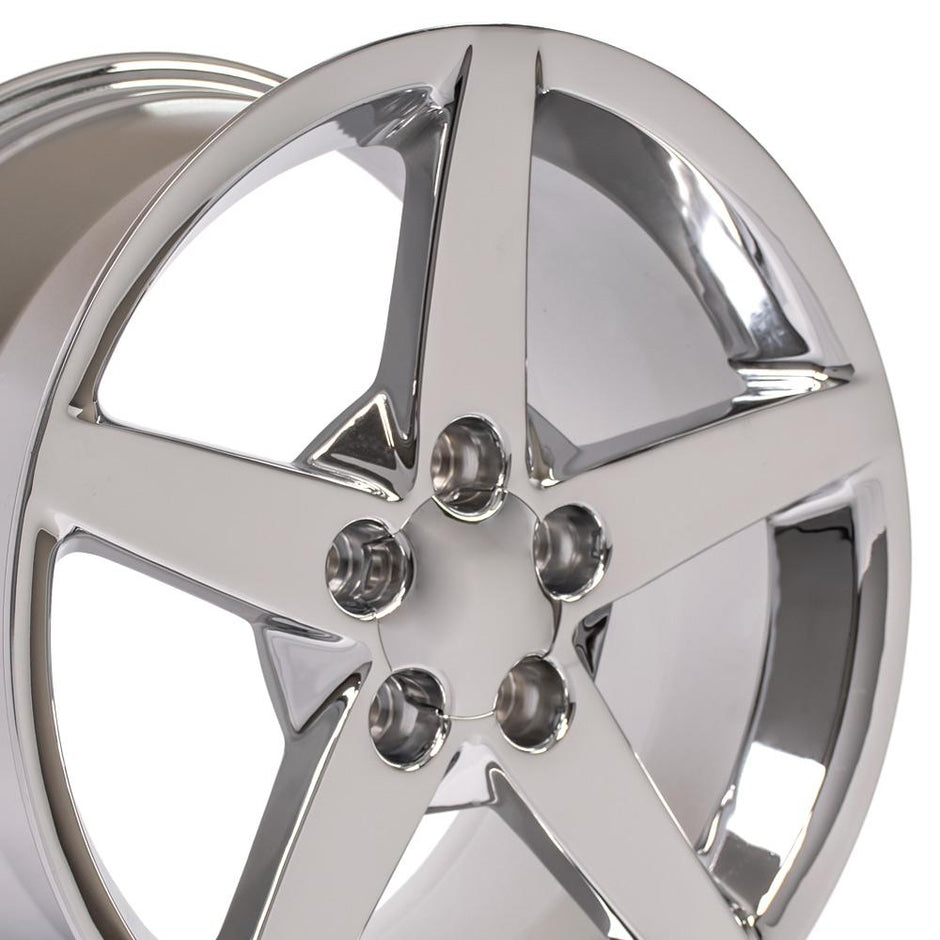 OE Wheels 19" Replica CV06 fits Chevrolet Corvette C6 19x10 Chrome - CV06B-19100-5475-68C
