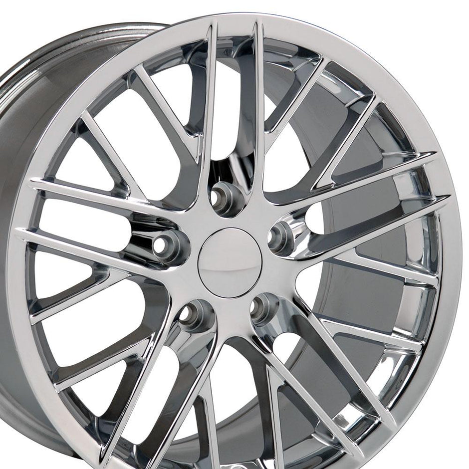 OE Wheels 17" Replica CV08A fits Chevrolet Corvette C6 ZR1 17x9.5 Chrome - CV08A-17095-5475-54C