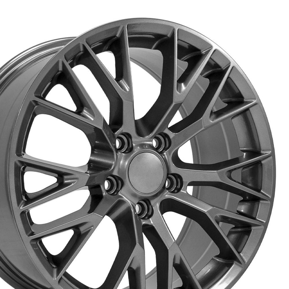 OE Wheels 18" Replica CV22 fits Chevrolet Corvette C7 Z06 18x8.5 Gunmetal - CV22B-18085-5475-56G