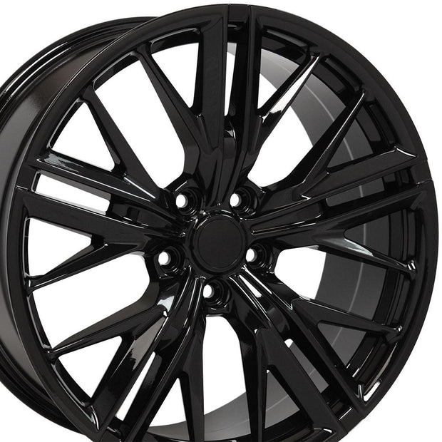 OE Wheels 20" Replica CV25 fits Chevrolet Camaro ZL1 20x8.5 Black - CV25-20085-5120-35B