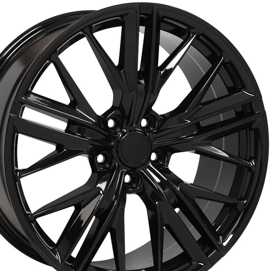 OE Wheels 20" Replica CV25 fits Chevrolet Camaro ZL1 20x9.5 Black - CV25-20095-5120-40B