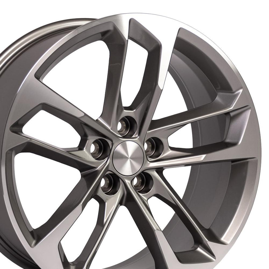 OE Wheels 20" Replica CV29 fits Chevrolet Camaro 20x8.5 Gunmetal Mach'd - CV29-20085-5120-25MG